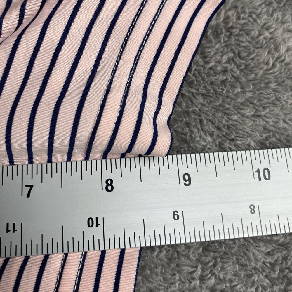 Augusta National Polo‎ Shirt Mens XL Pink Blue Striped Golf Performance - Picture 6 of 15